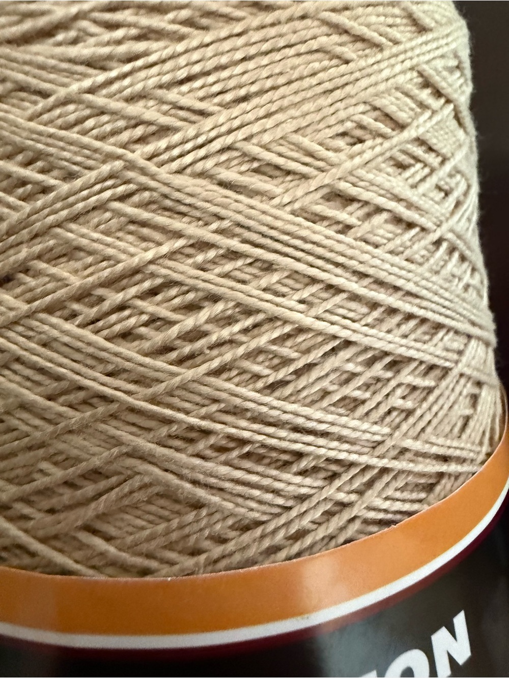 Silk City Perle 5/2 Cotton Thread - Soft Tan Color - Harvest - Picture 5 of 7